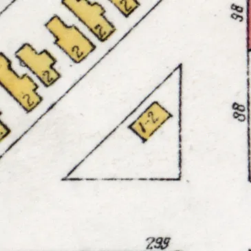 The Brown Street property mapped from 1875 to 1918, 1904